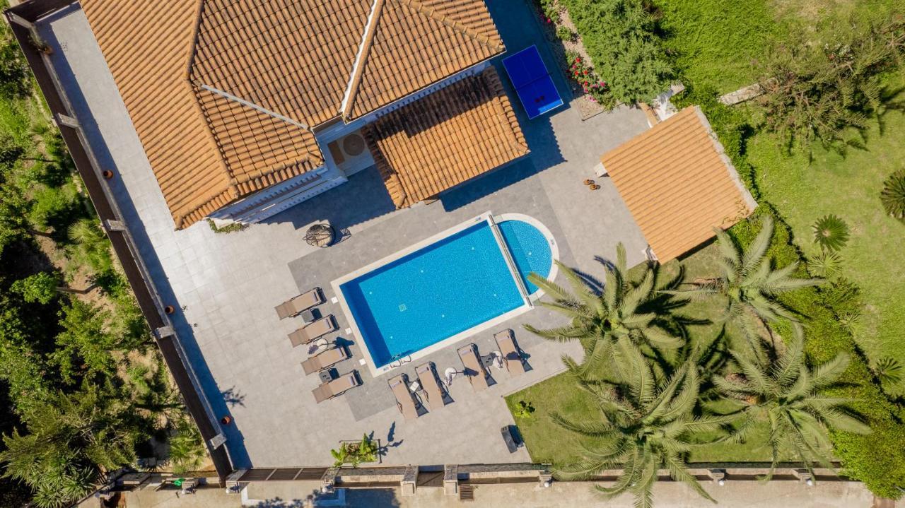 Luxury Villa Vanato & Pool Koukounariá Exterior foto