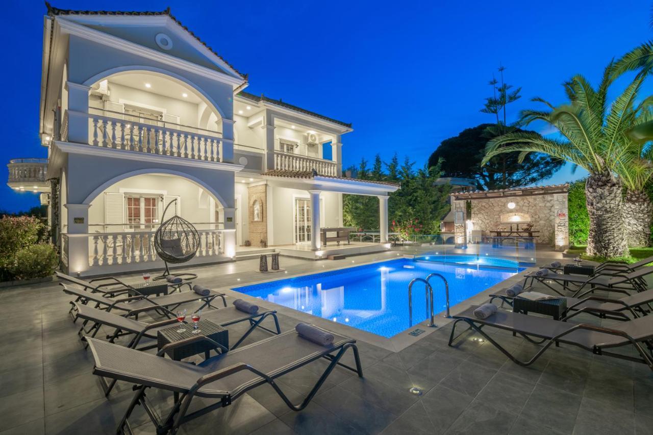 Luxury Villa Vanato & Pool Koukounariá Exterior foto